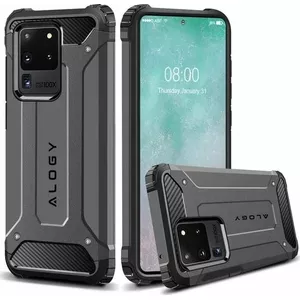 Alogy Etui na telefon Alogy Hard Armor do Samsung Galaxy S20 Ultra srebrne uniwersalny