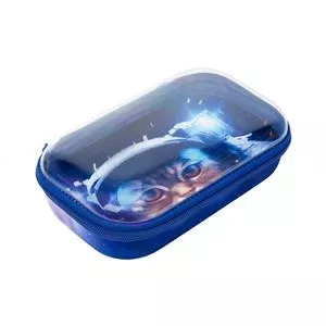 Pencil case ZIPIT Clear Top Cat 550-06471 – ZIPIT clear-top cat design, zip closure