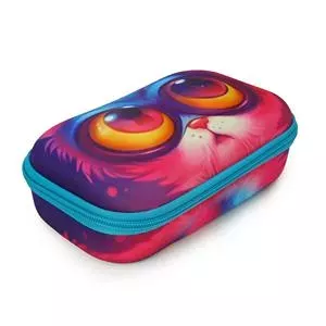 Pencil case ZIPIT Cute Cat 550-06484 colorful design, zippered pouch for pens and school supplies