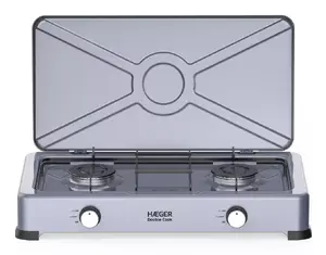 Газовая варочная панель Haeger GC-02E.022A 2 зоны Ручное управление