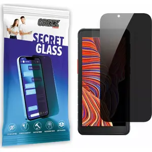 Tempered privacy screen protector GrizzGlass SecretGlass for Samsung Galaxy XCover 6 Pro, dual SIM compatibility
