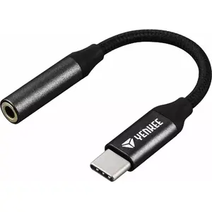YENKEE USB-C to 3.5mm Audio Adapter YTC 102 — black