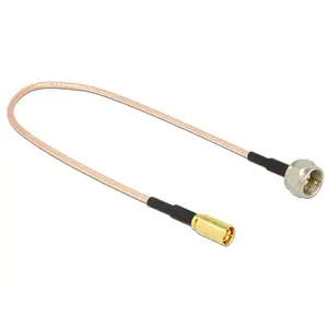 Coaxial Cable DeLOCK 0.25m F/SMB RG-316 Black