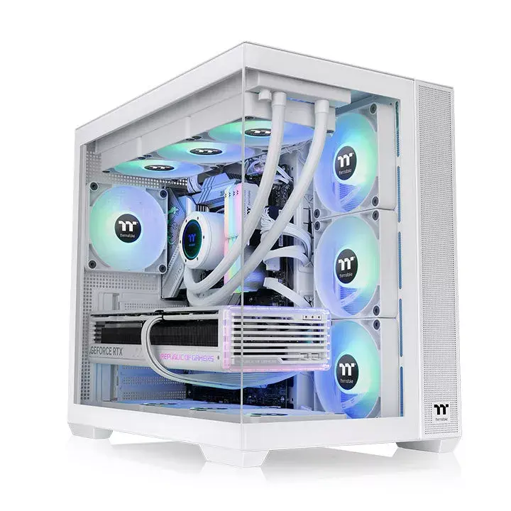 Компьютерный корпус Thermaltake View 380 TG ARGB Snow Photo 2