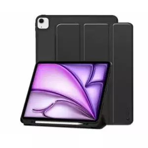 Pildspalvas maciņš iLike Tech‑Protect SC priekš iPad Air 13 melns — aizsargmaciņš zīmuļam un piederumiem