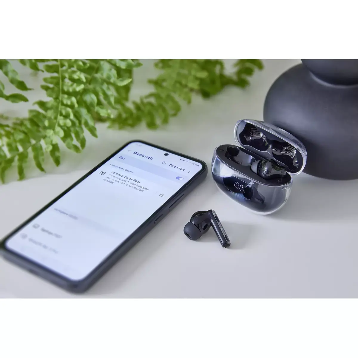 Austiņas Intenso Buds Earphone Plus T310AE Black Photo 7