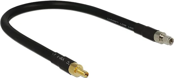 Koaksiālais kabelis DeLOCK 0.4m SMA/SMA