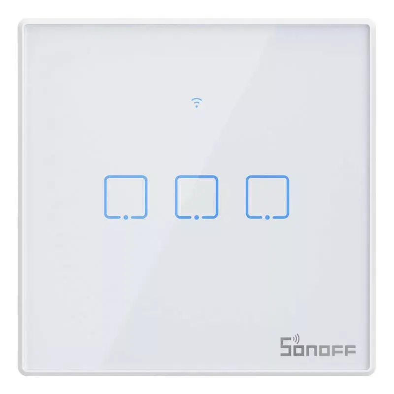 Sonoff T2 EU TX 3-канальный умный WiFi выключатель Photo 2