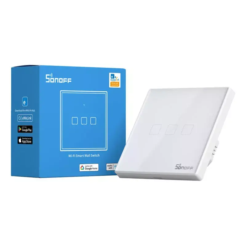 Sonoff T2 EU TX 3-канальный умный WiFi выключатель Photo 4
