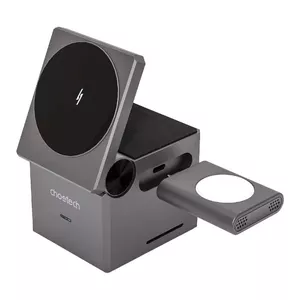 Беспроводное индукционное зарядное устройство CHOETECH T632-F 3-в-1 15W — чёрное