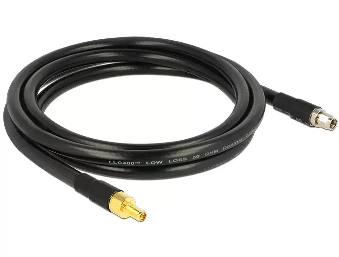 Koaksiālais kabelis DeLOCK 2m RP-SMA/RP-SMA Photo 2
