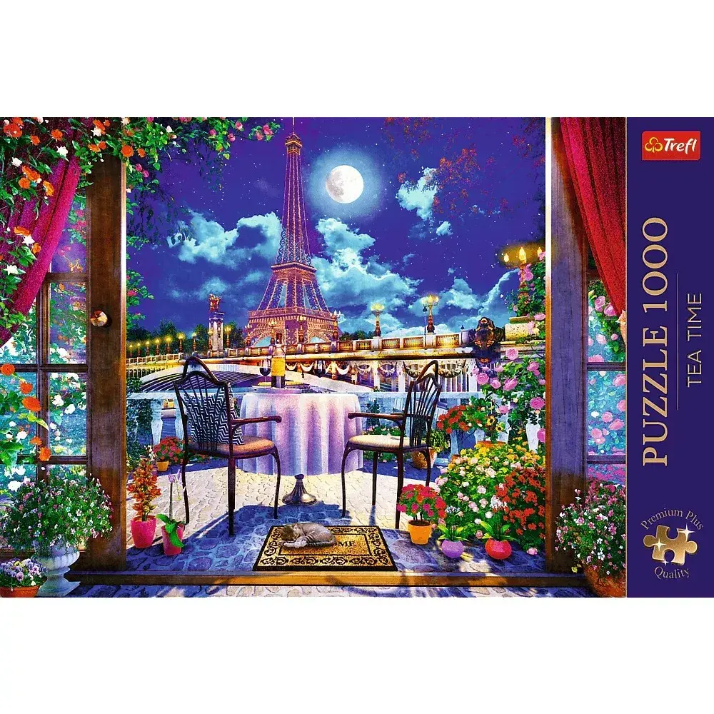TREFL Пазл 1000 деталей Premium Plus — Париж в лунном свете Photo 3