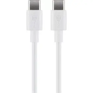 USB C to USB C cable GOOBAY 66317 — USB 2.0, 1 m, white