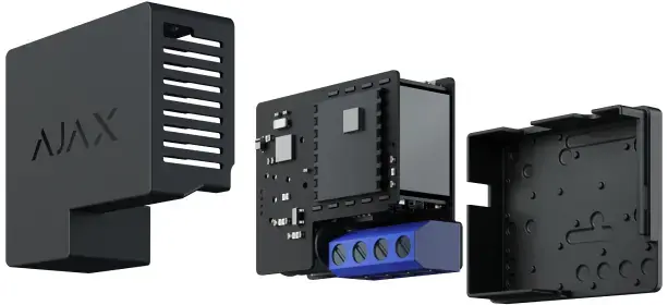 Ajax Relay Horizontal Black — relay module 7–24 V Photo 2