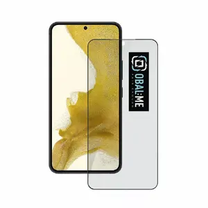 Tempered Glass Screen Protector Obal:Me for Samsung Galaxy S22 — 5D, Black