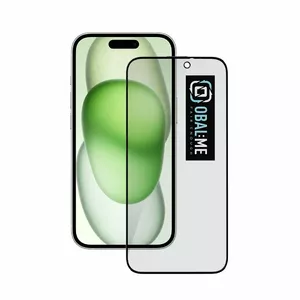 Tempered Glass Case Obal:Me for Apple iPhone 15 — 5D, Black