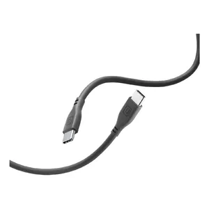 USB-C to USB-C cable Cellularline Soft 120 cm, black