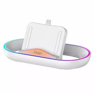 Uzlādes doks iPega P5P02 RGB priekš PlayStation Portal Remote Player — uzlādes stacija ar RGB apgaismojumu