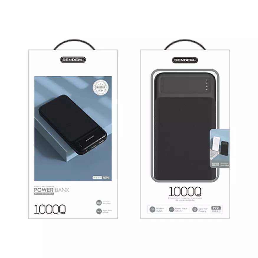 Portatīvais akumulators SENDEM PK91 10000 mAh