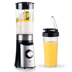 Sporta blenderis Trebs 99242 Smoothie To Go — bļoda 1 L, 350 W, melns, drupina ledu