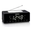 Lenco CR540BK pulkstenis-radio — FM modinātājs ar USB Photo 3