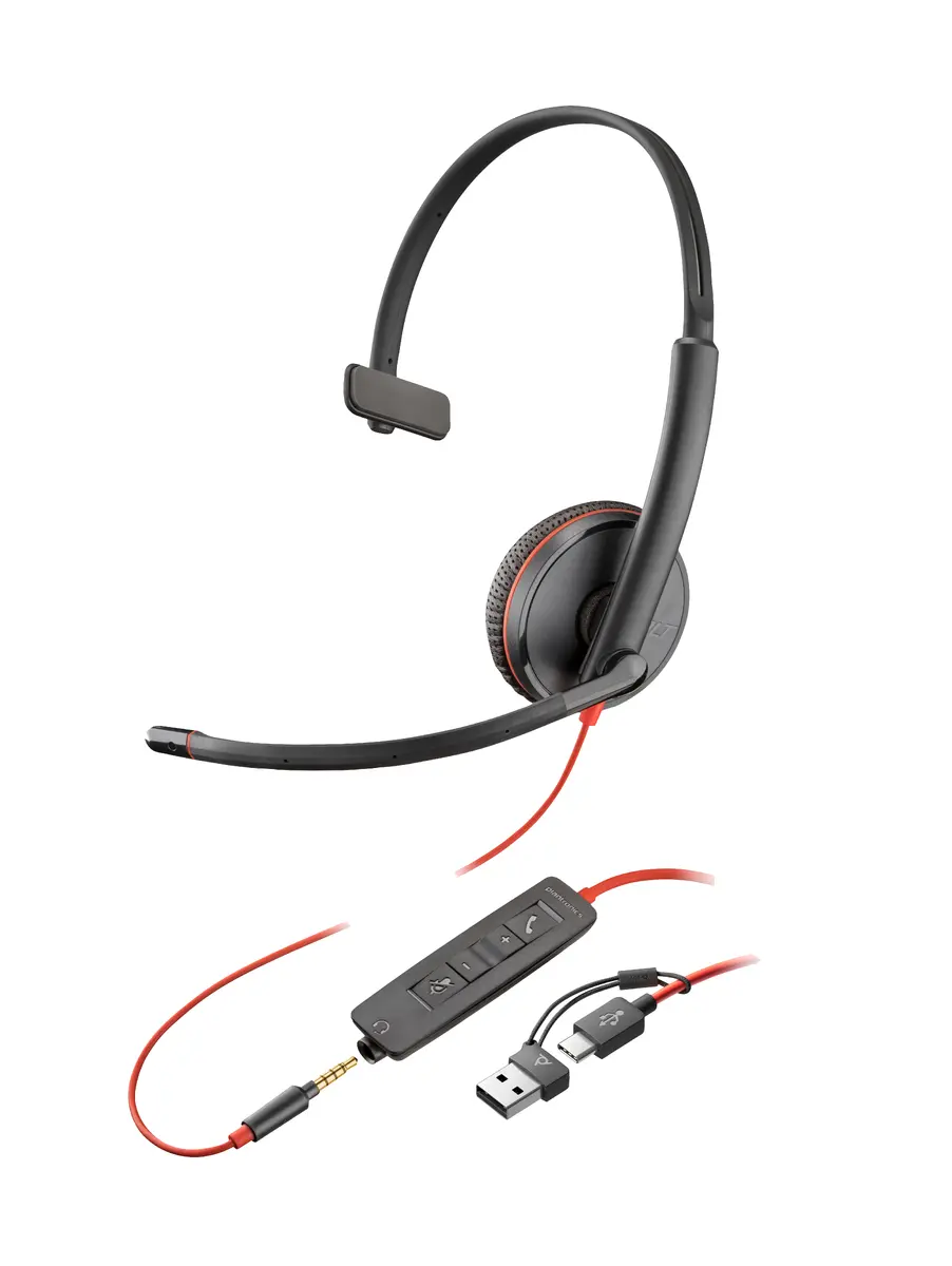 HP POLY Blackwire 3215 Monofoniska vadu