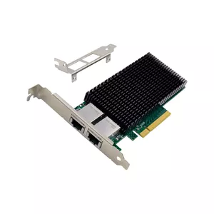 Сетевая карта InLine Dual 10-Gigabit 2x RJ45 10Gb/s PCIe x8