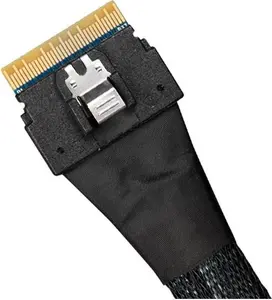 Iekšējais SAS kabelis RAIDSONIC MB206L-B slim 50 cm SAS 8i uz OCuLink 4i