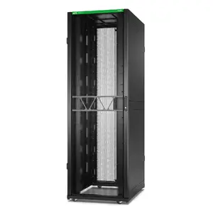 APC NetShelter SX Gen 2 Freestanding Server Rack, 48U Capacity, 1814 kg Maximum Weight Capacity, Key Lock, Adjustable Feet, Black, AR3157B2