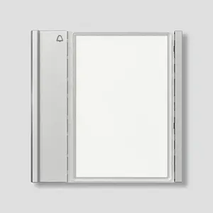 Door call button Siedle TM 700-1-0 SM Silver-Metallic, metal front plate