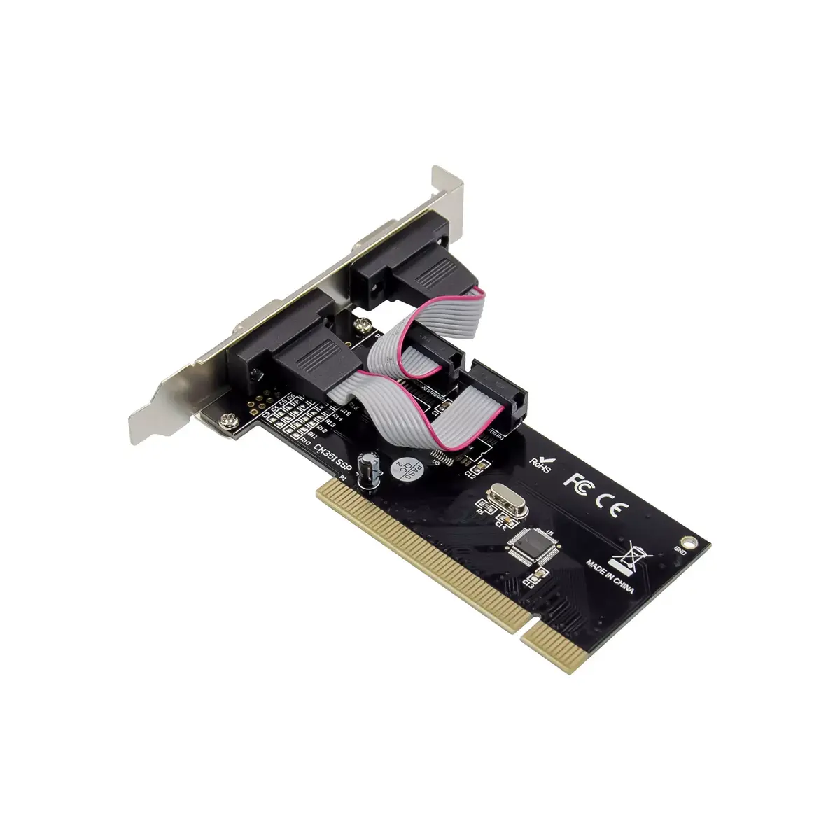InLine PCI Multi I/O Controller Card 2 DB9 Serial Ports Photo 2