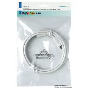Coaxial Cable Axing BAK25090 2.5m IEC White