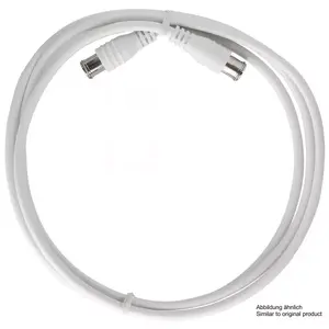 Coaxial Cable Axing SAK 151-00 F 1.5m White