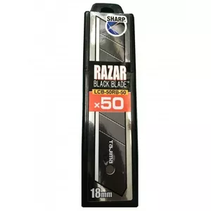 Лезвия Tajima TOOL-LCB50RB-50H отламываемые 18 мм, 50 шт. в диспенсере