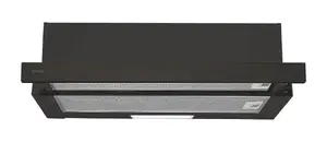 Candy CBT625/2B/1 Semi Built-in Pull Out Range Hood Black 332.1 m³/h 600 mm 2 Speeds LED Lighting