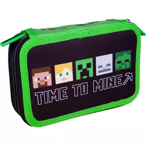 Zīmulīkaste Astra potrójny Jumbo BW Minecraft AC3 — trīs nodalījumu skolas zīmulīkaste