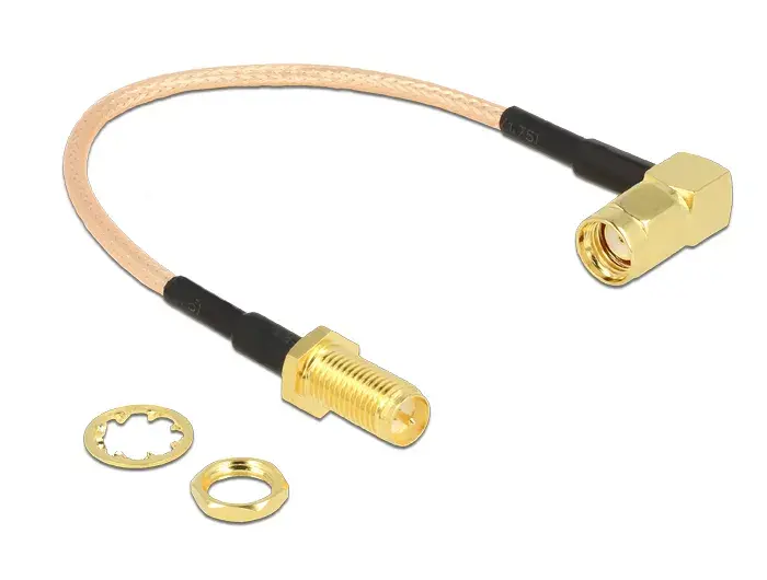 Koaksiālais kabelis DeLOCK 0.16m 2xRP-SMA Photo 2