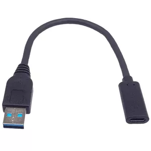 USB adapters PREMIUMCORD kur31-17 USB-A (3.0) uz USB-C (3.2 Gen2) 3A, 20 cm