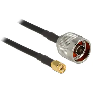 Coaxial Cable DeLOCK 89466 10m N plug SMA plug Black