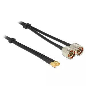 Coaxial Cable DeLOCK 89467 RG-58 5m 2xN plug 2xSMA plug Black