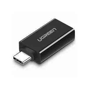 Adapteris USB-C uz USB 3.0 A sieviešu UGREEN US173 — USB-C vīrietis uz USB-A sieviete, USB 3.0, melns