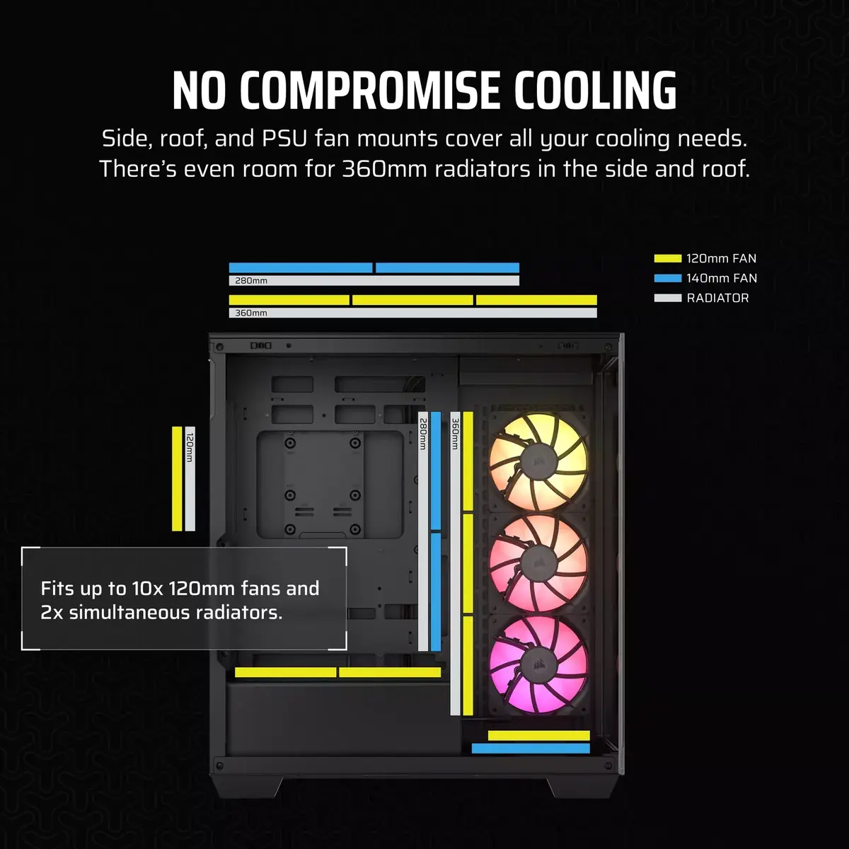 Компьютерный корпус Corsair iCUE LINK 3500X RGB Photo 10