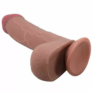 Dildo Pretty Love Sliding Skin Series Realistic Brown