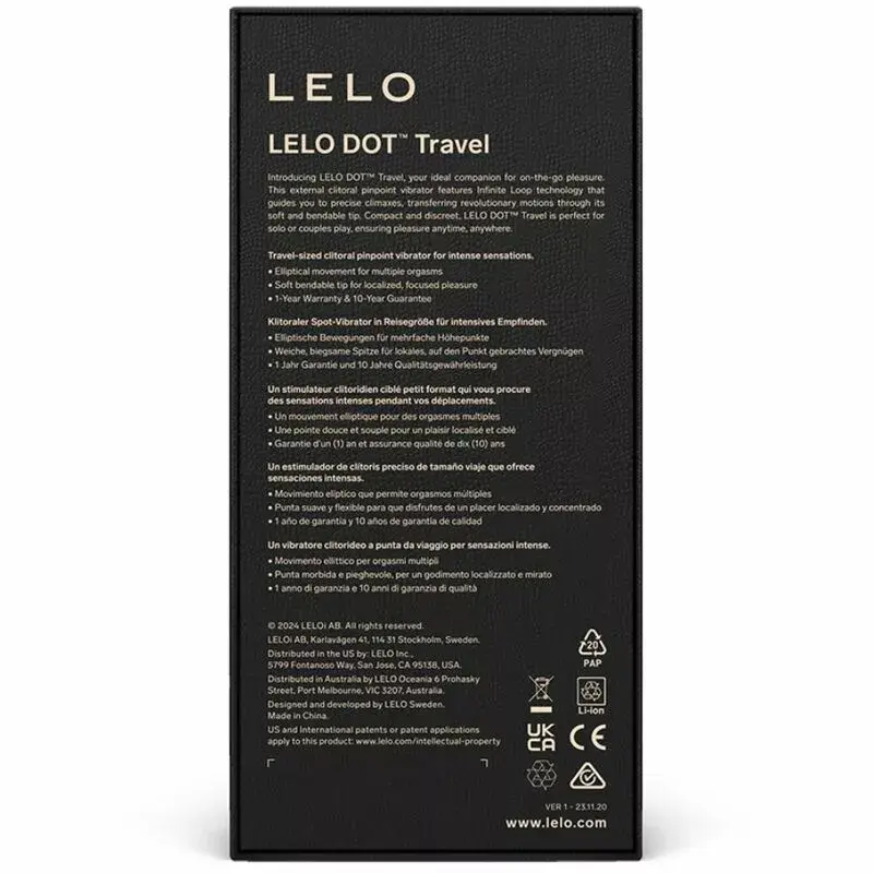 Klitorālais stimulators Lelo DOT Travel Pink Photo 3