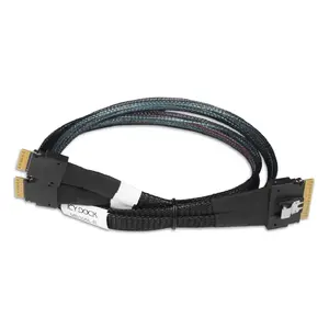Icy Dock MB306L-B SAS kabelis 0.5m SlimSAS 8i 2x SlimSAS 4i