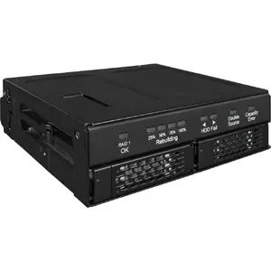 Drive enclosure icy dock MB902SPR-B R1 Black 2.5 inch SATA