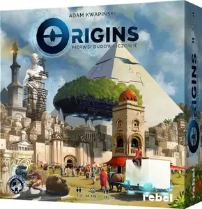Galda spēle Rebel Origins: The First Builders — stratēģijas spēle, 1–4 spēlētāji, 60–90 min