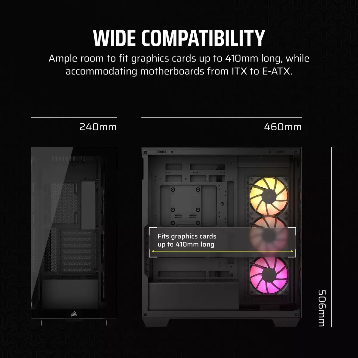 Корпус CORSAIR 3500X ARGB Midi Tower Photo 12