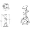 RAM Mounts Twist-Lock piekare ar diviem lodveida stiprinājumiem RAM-B-166U Photo 4