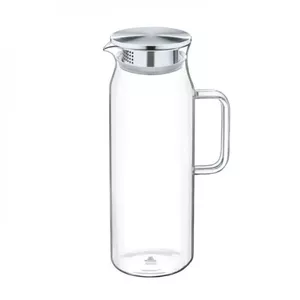 Thermal Mug Wilmax PL62WL-888210A 1.5 L with metal lid, tempered glass body, stainless steel lid